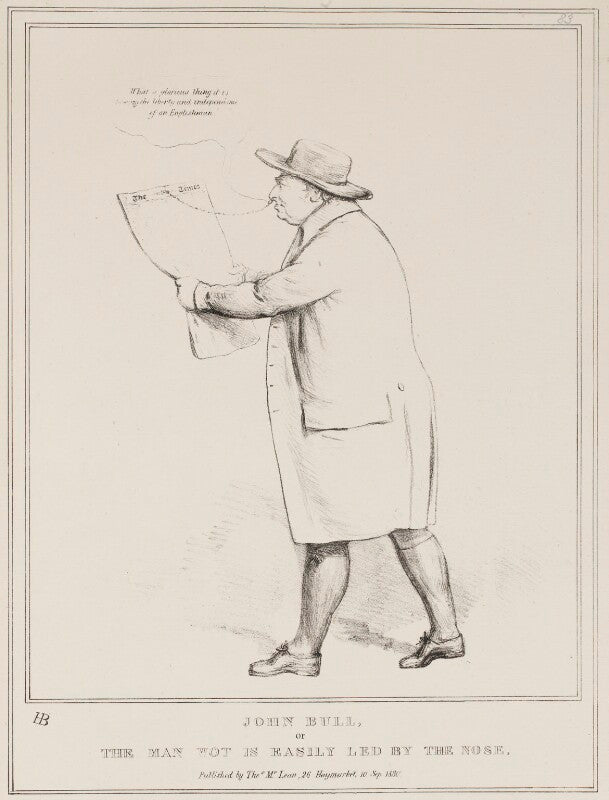 John bull, or the man wot is easily led by the nose npg d41018