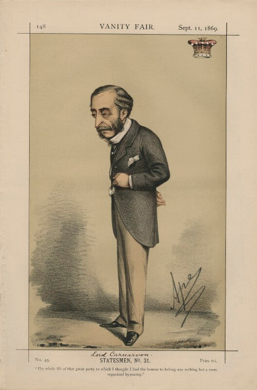 Henry howard molyneux herbert, 4th earl of carnarvon ('statesmen, no. 31.') npg d43396