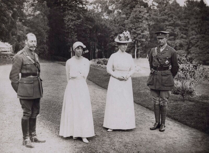 King george v; elisabeth of bavaria, queen of belgium; queen mary; king albert i of belgium npg x194271