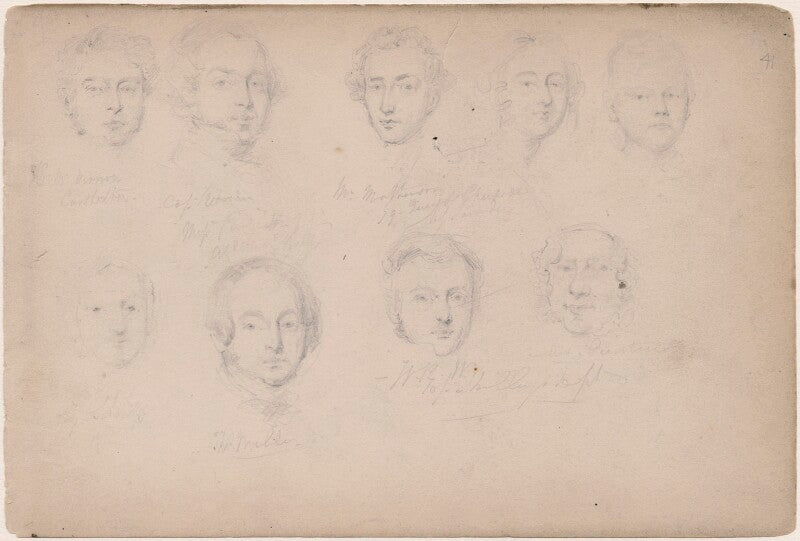 R. vernon; captain vivian; thomas miller and six unknown sitters npg d23313(74)