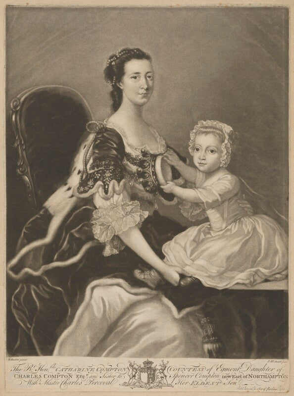 Catherine perceval (née compton), countess of egmont; charles george perceval, 2nd baron arden npg d2381
