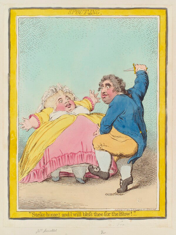 'spouting' (elizabeth bridget fox (née cane); charles james fox) npg d12453