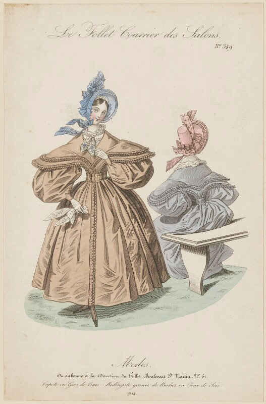 French walking dress, 1834 npg d47672