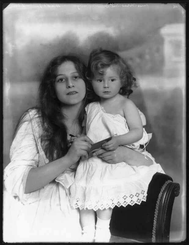 Christine silver with child npg x102653