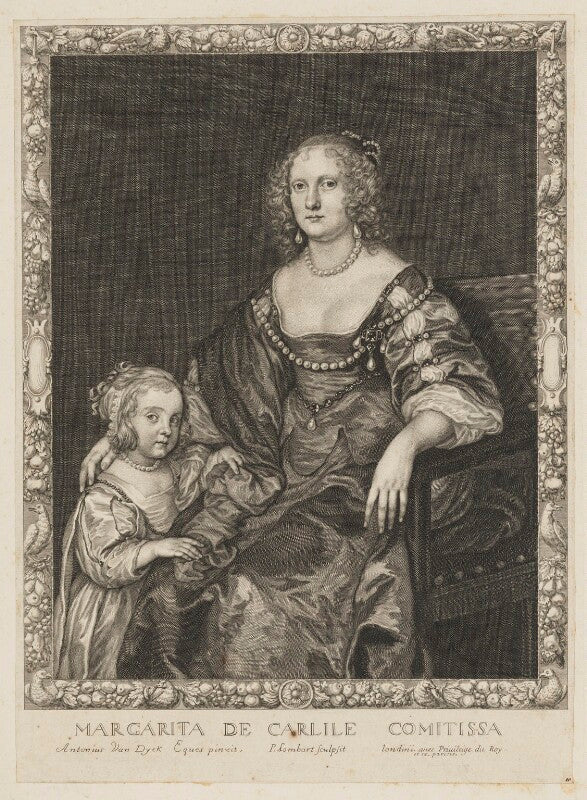 Margaret montagu (née russell), countess of manchester with an unknown daughter npg d38191
