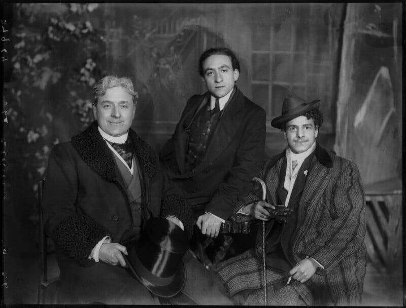 Three unknown sicilian players in 'ordinary life' npg x104233