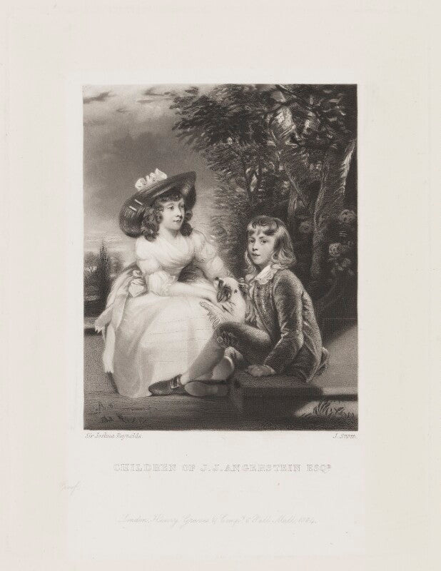 John angerstein; juliana angerstein (later madame sabloukoff) (when children) npg d15571