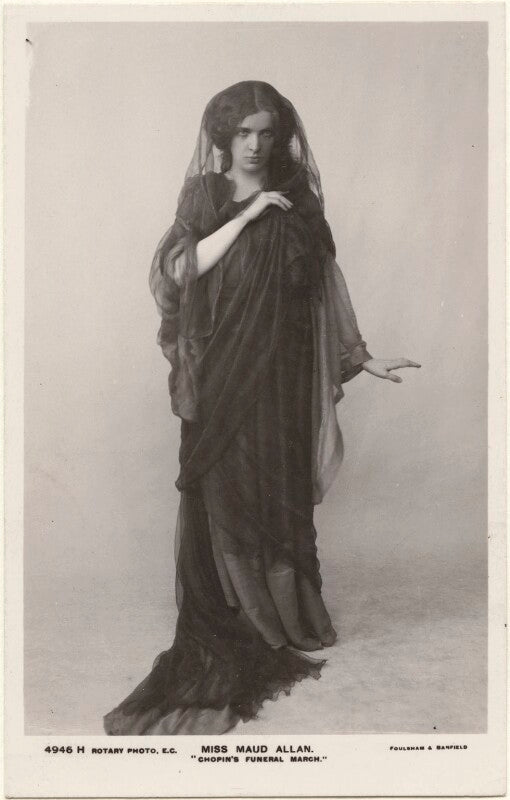 Maud allan dancing to 'chopin's funeral march' npg x198339