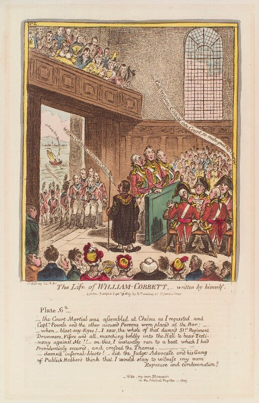 'the life of william cobbett written by himself. no 6' npg d12929