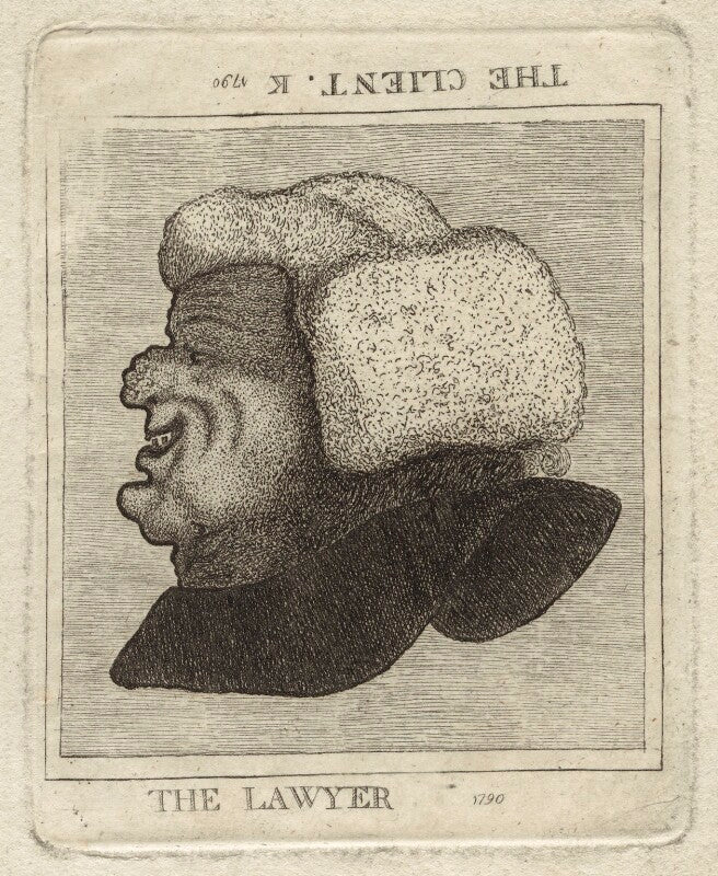 'the lawyer; the client' npg d18654