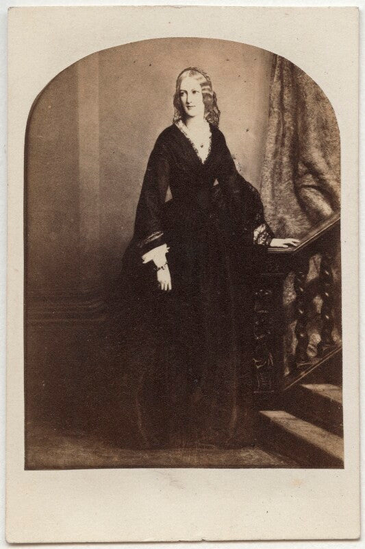 'reproduction from an ivory miniature by order of lady georgina milner' npg x21357