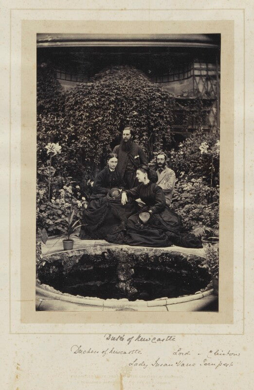 Henrietta adela pelham clinton (née hope), duchess of newcastle; henry pelham alexander pelham clinton, 6th duke of newcastle under lyne; lady susan charlotte catherine vane tempest (née pelham clinton); lord edward william pelham clinton npg ax33521