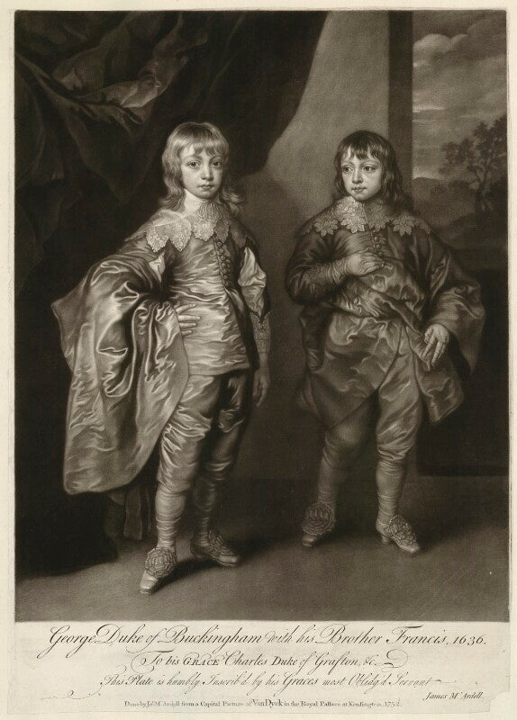 George villiers, 2nd duke of buckingham; lord francis villiers npg d32286