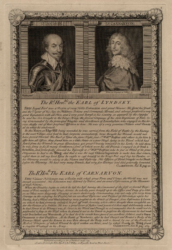Robert bertie, 1st earl of lindsey and robert dormer, 1st earl of carnarvon npg d27024