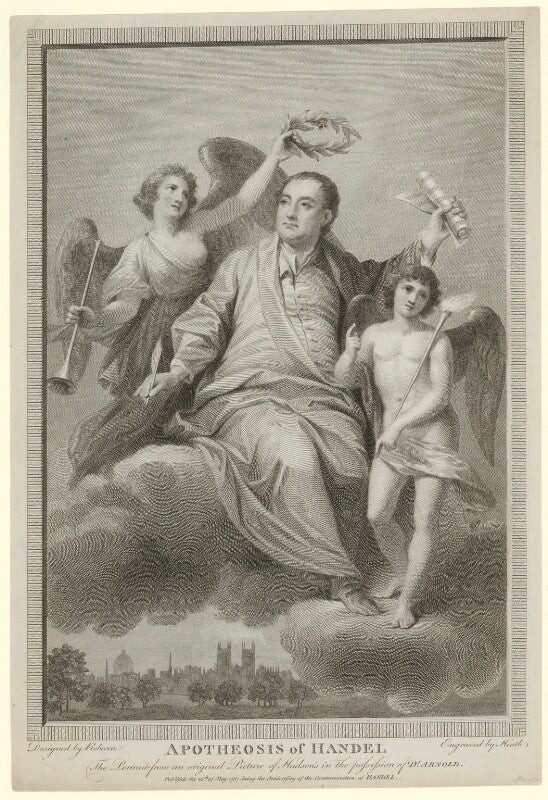 George frideric handel ('apotheosis of handel') npg d35301