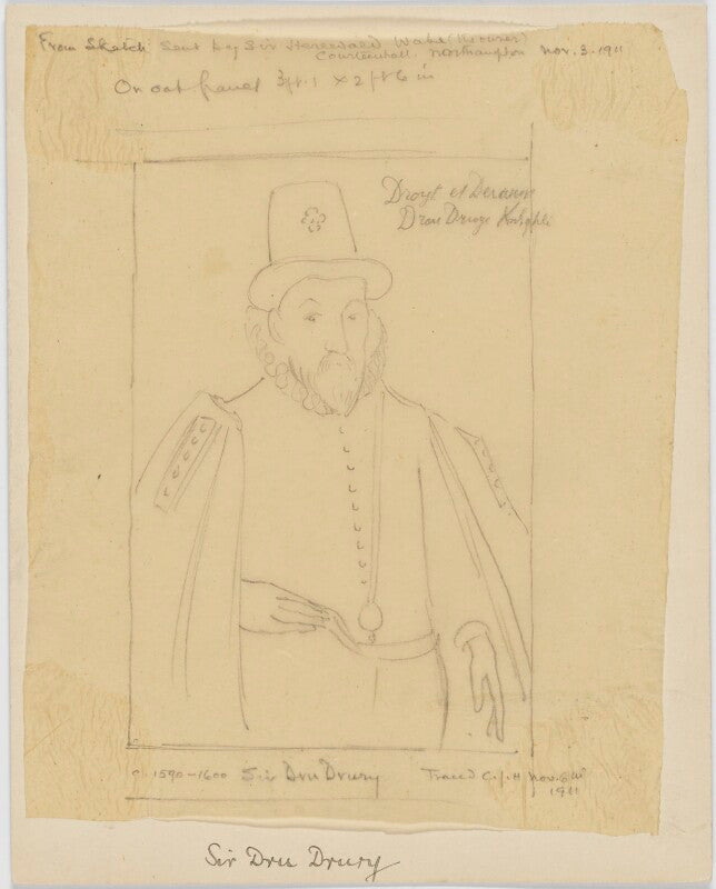 Sir dru drury, 2nd bt of riddlesworth npg d49398