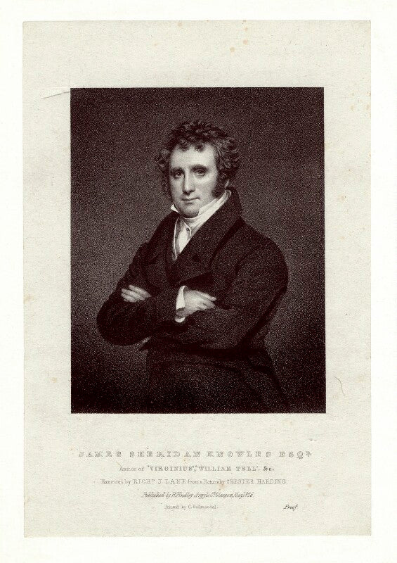 James sheridan knowles npg d13695