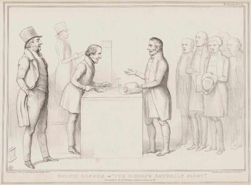 Church reform or "the bishop's saturday night" npg d41475