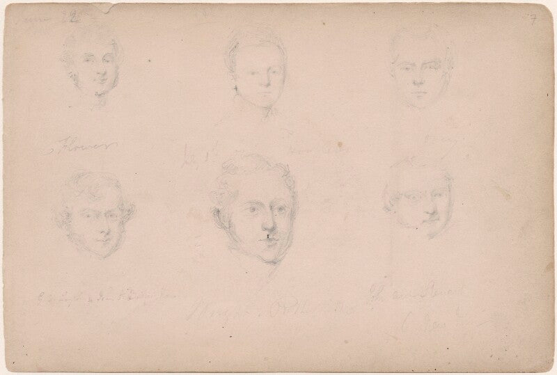 G.s. layton and five unknown men npg d23313(10)