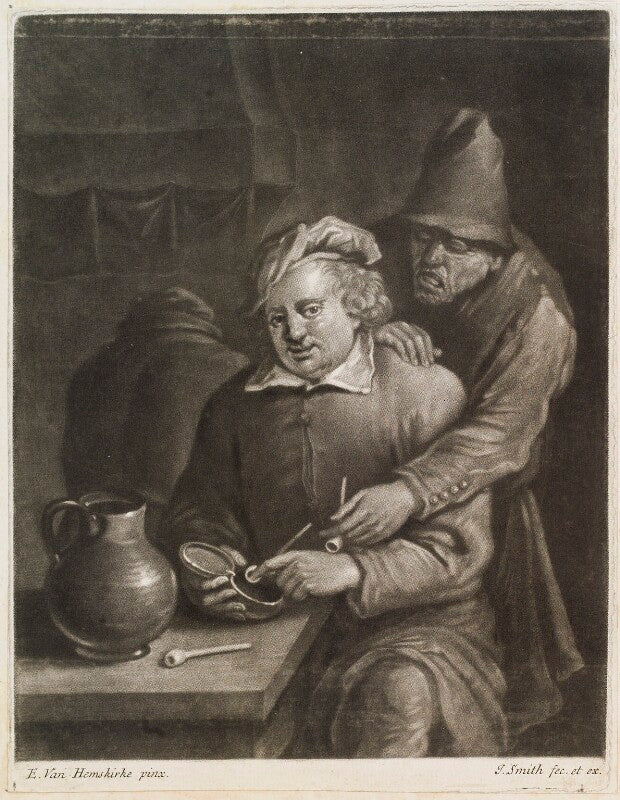 Two boors with pipes npg d11769