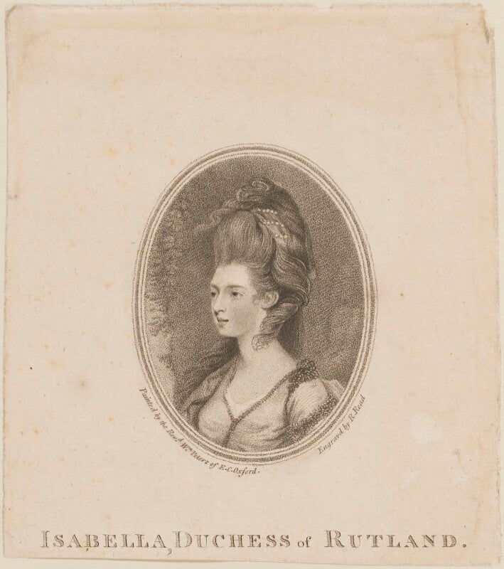 Mary isabella manners (née somerset), duchess of rutland npg d14718