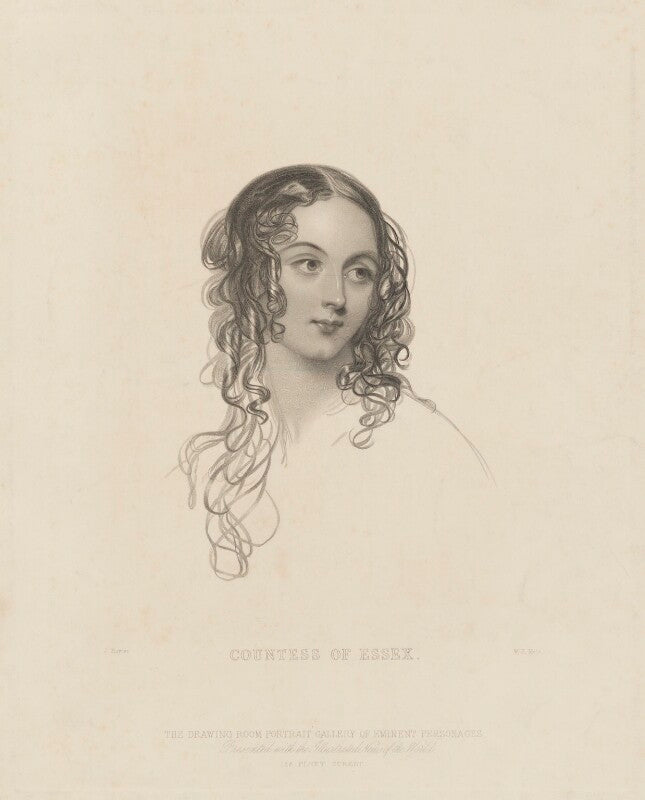 Caroline jeanetta capel (née beauclerk), countess of essex npg d36580