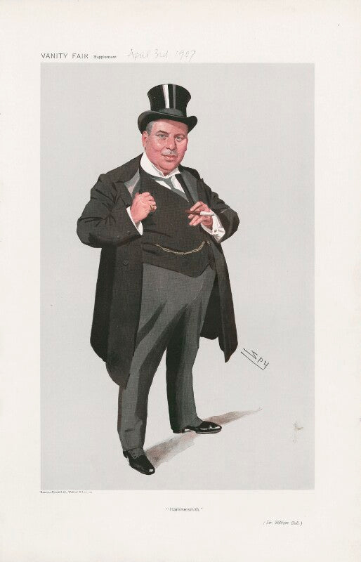 Sir william james bull, 1st bt ('men of the day. no. 1060. "hammersmith."') npg d45374
