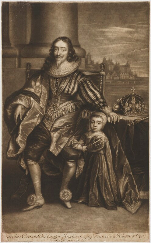 King charles i; king charles ii npg d32116