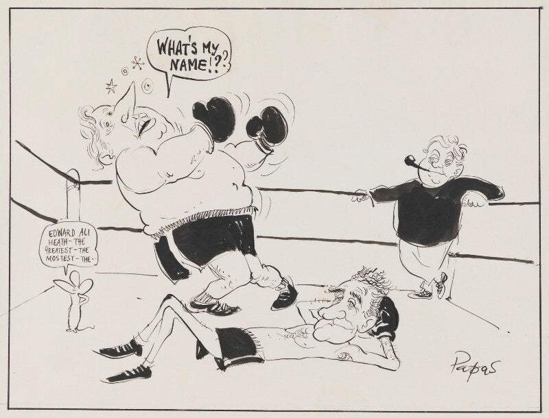 Sir edward heath; (alfred) ernest marples, 1st baron marples; harold wilson npg 5349