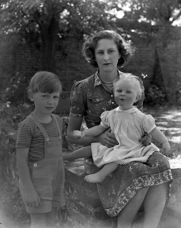 Elizabeth mary rice nicholl (née innes); veronica wenefryde nefertari innes (née bethell); james richard innes npg x78349