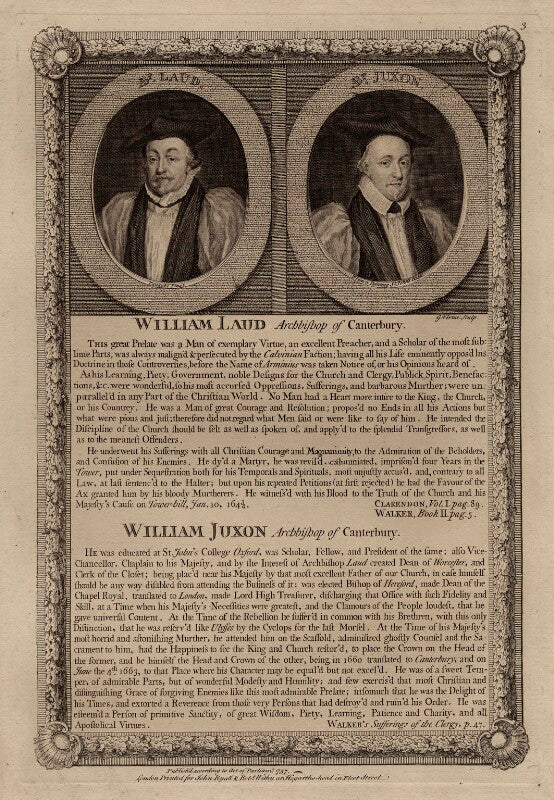 William laud; william juxon npg d26717