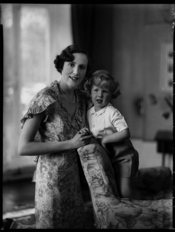 Hon. mrs hamilton russell and her son npg x151328