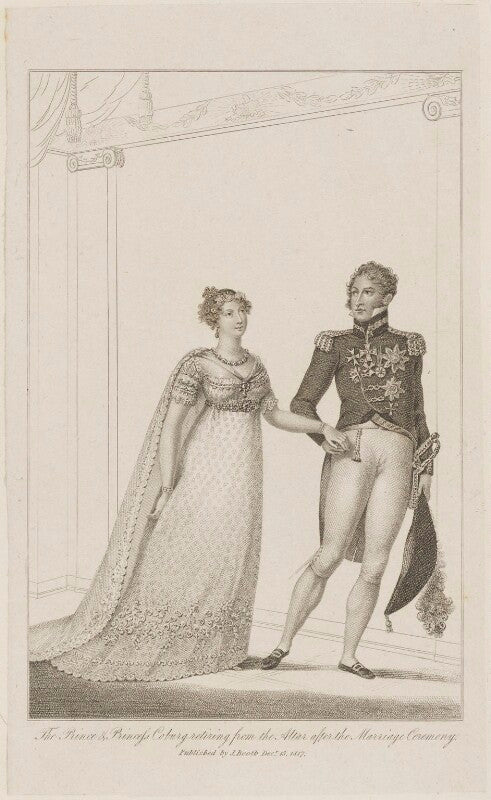 Princess charlotte augusta of wales; leopold i, king of the belgians npg d33525