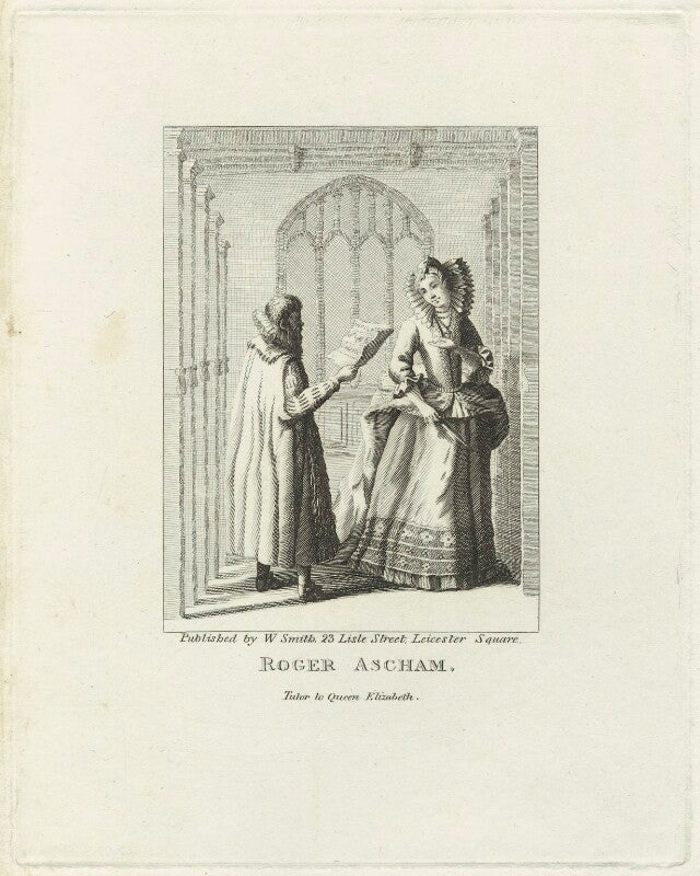 Roger ascham; queen elizabeth i npg d25553