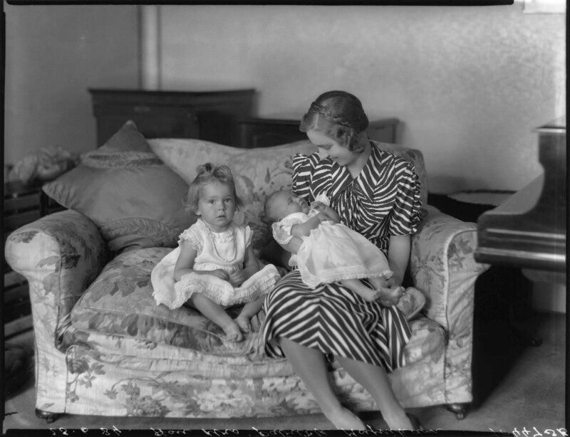 Imogen anne ierne vance (née moynihan); ierne helen (née candy), lady moynihan; juliet jane margaretta abraham (née moynihan) npg x34489