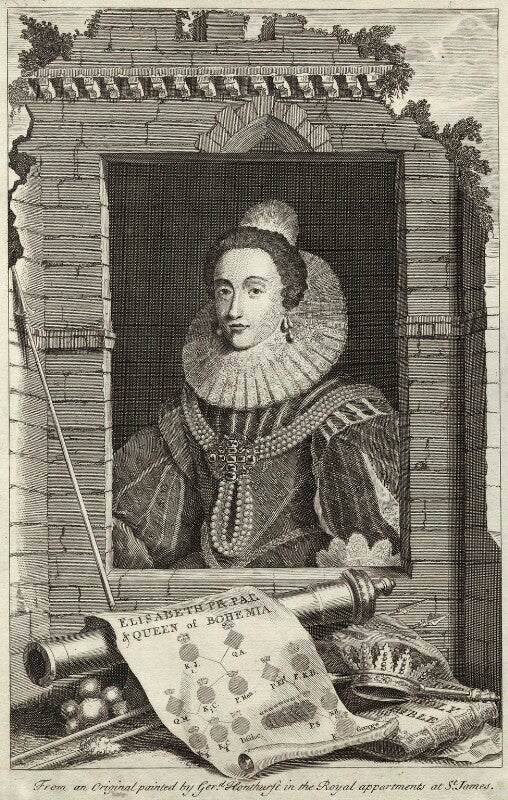 Princess elizabeth, queen of bohemia and electress palatine npg d25744