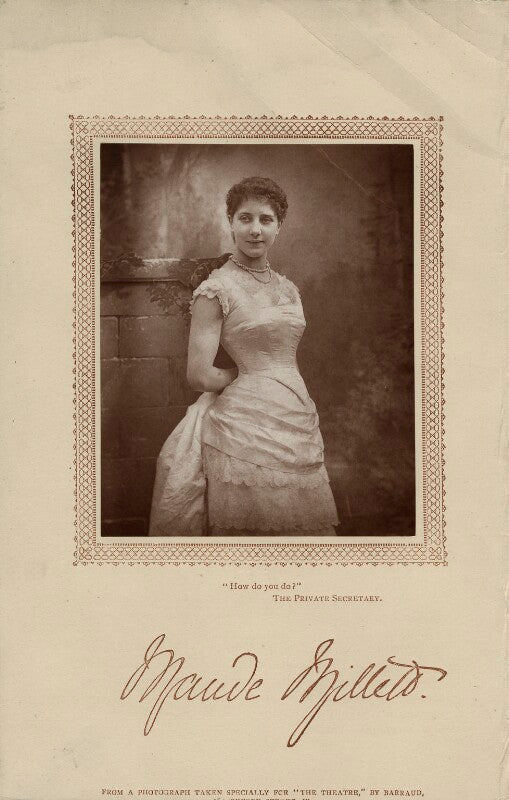 Maude millett (mrs tennant) as eva webster in 'the private secretary' npg x12523