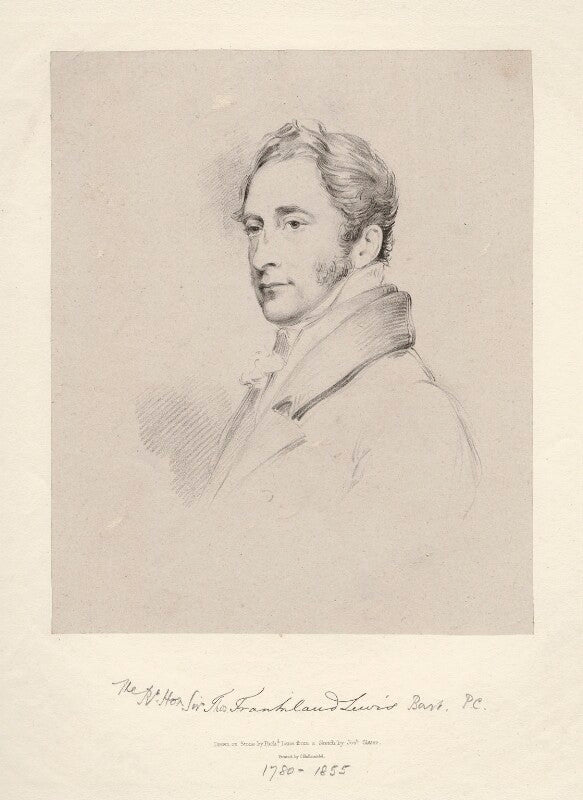 Sir thomas frankland lewis, 1st bt npg d20609