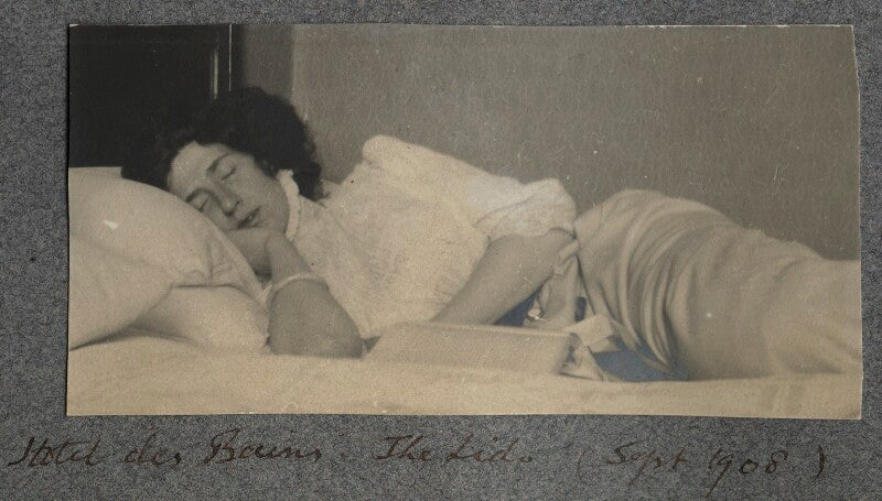 Lady ottoline morrell ('hôtel des bains, the lido') npg ax140063