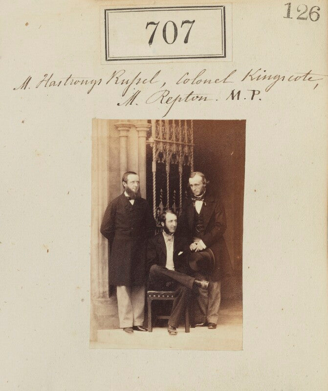 Francis charles hastings russell, 9th duke of bedford; sir robert nigel fitzhardinge kingscote; george william john repton npg ax50350