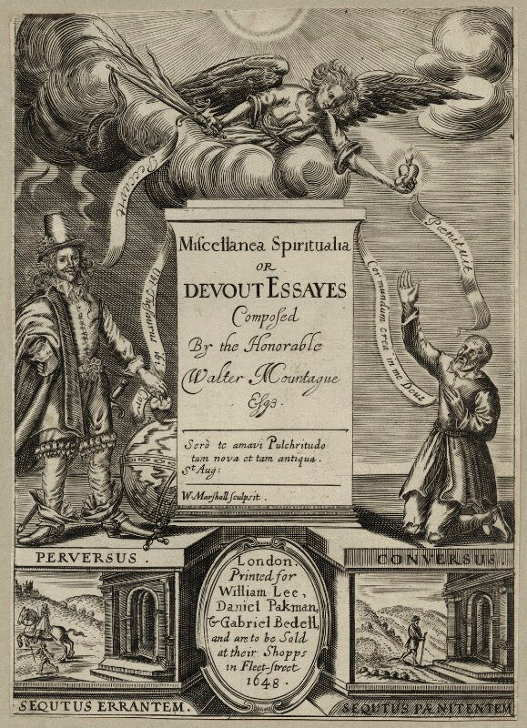 Walter montague in the title to his 'devout essayes' npg d27849