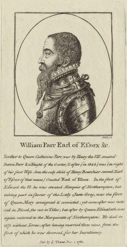 William parr, marquess of northampton npg d25132