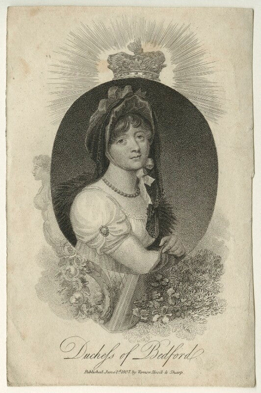 Georgiana russell (née gordon), duchess of bedford npg d23517