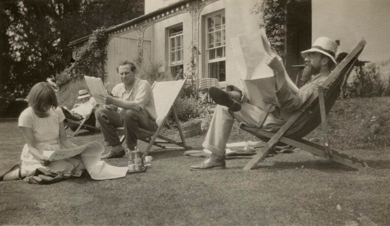 Dora carrington; saxon arnold sydney turner; ralph partridge; lytton strachey npg x13137