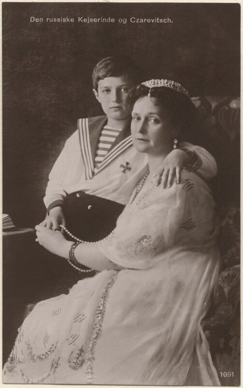 Alexei, tsarevich and grand duke of russia; alexandra, empress of russia (née princess alix of hesse and by rhine) npg x131649
