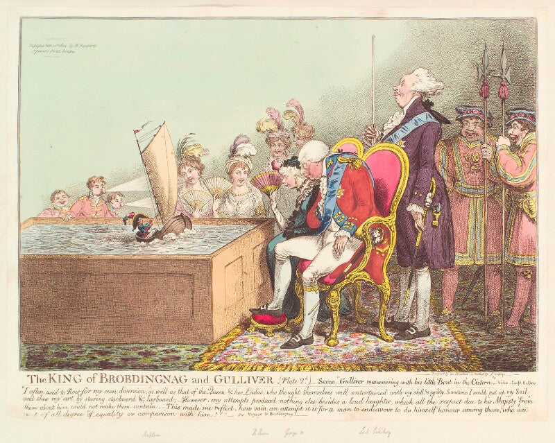 'the king of brobdingnag and gulliver' npg d13104