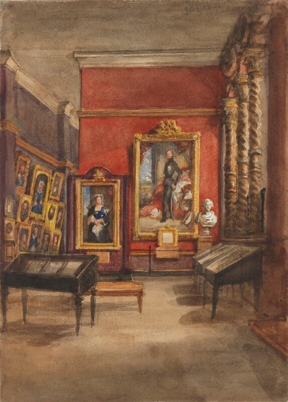 Eastern end of the lower gallery of the national portrait gallery at south kensington npg 2747b