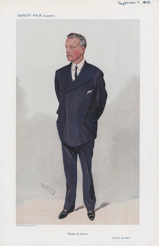 Sir abe bailey, 1st bt ('men of the day. no. 1135. "rhodes the second."') npg d45449