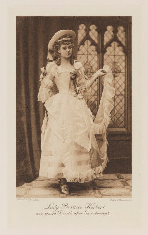 Beatrix frances gertrude (née herbert), countess of wicklow as signora bacelli after gainsborough npg ax41123