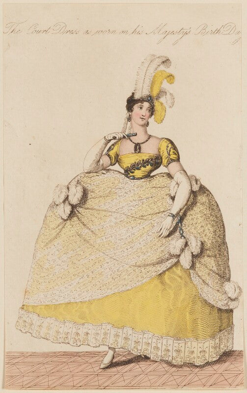 Georgiana charlotte (née bertie), marchioness of cholmondeley ('the court dress as worn on his majesty's birth day') npg d47511